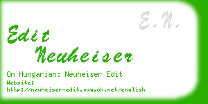 edit neuheiser business card